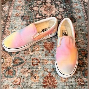 Vans Pastel rainbow Gradient Slip-On Shoes women’s 8.5 men’s 7
